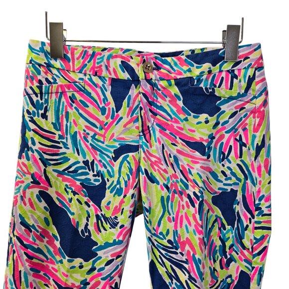 Lilly Pulitzer Textured Kelly Skinny Ankle Pant Size 2 - Picture 4 of 6